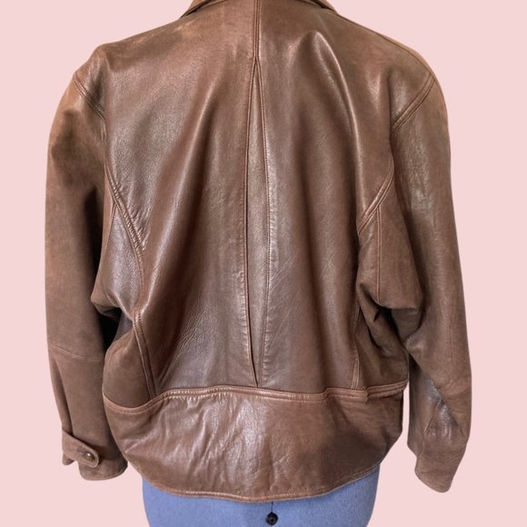 Lautreamont, Japan, Vintage 80's Leather Jacket, US Size 8-10 - Picture 5 of 10